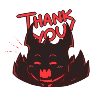 🙏 THANK YOU! gracias, lindo, demonio telegram sticker