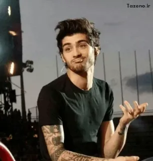 🍕 Zayn Malik 歌手, 名人, 肖像, 男人, 纹身, 人物 telegram sticker