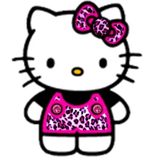 🙂 Hello Kitty hello kitty, cartoon, cute, pink, animal whatsapp sticker