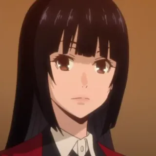 😕 Yumeko Jabami Kakegurui Anime, Kakegurui, Yumeko Jabami, Jeux d'argent, École telegram sticker
