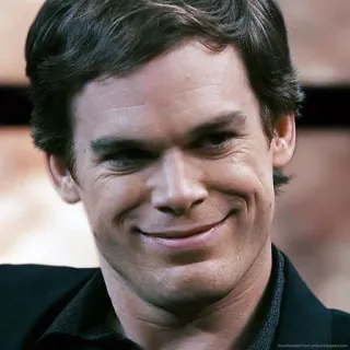 😈 Dexter Morgan Dexter asesino en serie, crimen, serie de TV, psicópata, Michael C. Hall telegram sticker