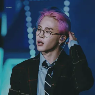 ✨ Jimin Jimin, K-pop, BTS, piosenkarz, idol, okulary telegram sticker