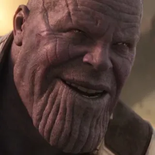 💜 Thanos supervillain, marvel, avengers, villain, comic book, character telegram sticker