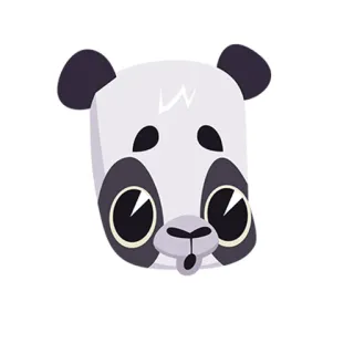 😯 Panda, Animal, Lindo, Pegatina, Dibujo animado telegram sticker