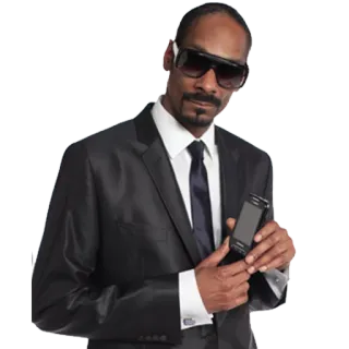 😁 Snoop Dogg Snoop Dogg, rapper, suit, sunglasses, celebrity telegram sticker