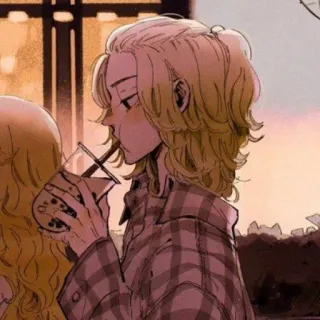 〰 アニメ, 飲み物, カジュアル, タピオカミルクティー telegram sticker