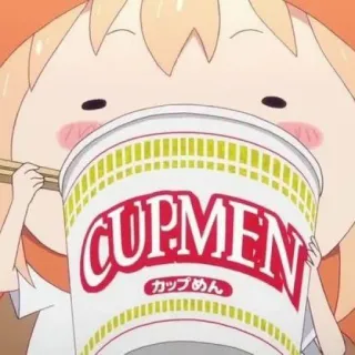 🍊 CUPMEN カップめん anime, cup noodles, ramen, food, japanese, noodles telegram sticker