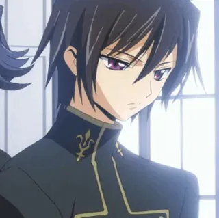 🥀 Lelouch Lamperouge Code Geass 애니메이션, 남성, 를르슈, 캐릭터 telegram sticker