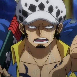 💉 Trafalgar Law One Piece Anime, One Piece, Trafalgar Law, Charakter telegram sticker