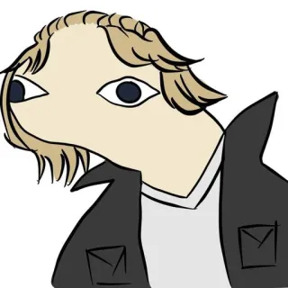 😶 meme, divertente, caricatura, assurdo, disegno telegram sticker