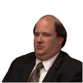 😶 Kevin Malone The Office the office, kevin malone, comedia, serie tv, divertido telegram sticker