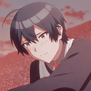 🥲 anime, hoạt hình, con trai, chân dung, nghệ thuật telegram sticker
