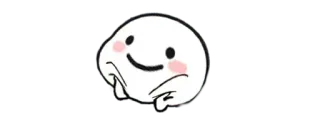 🫠 carino, blob, kawaii, adesivo, semplice, espressione whatsapp sticker