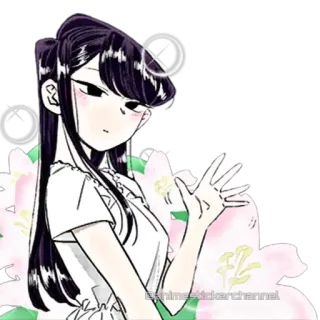 ☺️ Komi Shouko Komi Can't Communicate @animestickerchannel Anime, Komi Can't Communicate, Komi Shouko, Schattig, Sticker, Manga whatsapp sticker