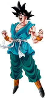 😠 Goku Dragon Ball Anime, Kampfsport, Super Saiyajin, Kämpfer, Cartoon, Mächtig telegram sticker