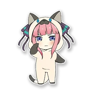 ☺️ anime, manga, cat, girl, character, kawaii, sticker telegram sticker