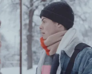 🧣 osoba, zima, śnieg, szalik, czapka whatsapp sticker
