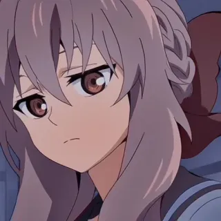 😒 Anime, Cô gái, Dễ thương, Nhân vật telegram sticker