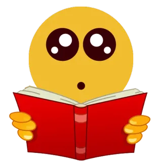 📔 emoji, libro, lectura, lindo, estudio, aprendizaje telegram sticker