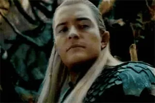🤨 Legolas The Lord of the Rings Legolas, Herr der Ringe, Elb, Orlando Bloom, Fantasy, Filmfigur telegram sticker