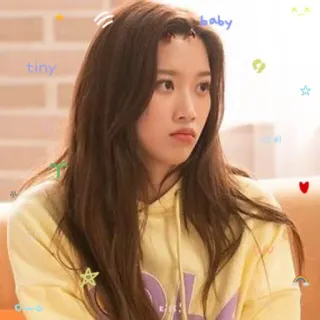 👩‍💻 tiny baby Frau, Porträt, Person, K-Pop, süß, Mädchen telegram sticker