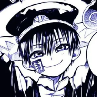 🫐 Hanako Toilet-bound Hanako-kun Anime, Manga, Hanako-kun, Fantasma, Soprannaturale, Scuola, Spirito telegram sticker