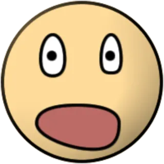 😯 이모지, 충격, 놀람, 표정, 얼굴, 만화 telegram sticker