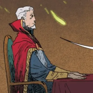 🔯 Doctor Strange marvel, komik, penyihir, tertinggi, jubah, sihir whatsapp sticker