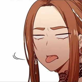 👗 Dibujo animado, Mujer, Expresión, Divertido, Cara, Actitud, Personaje telegram sticker