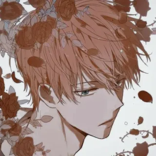 💙 Anime, Charakter, Rosen, Kunst, Illustration, Blumen telegram sticker