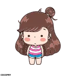 🤨 만화, 소녀, 귀여운, 스티커, 애니메이션 telegram sticker
