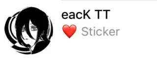❤️ eack TT
❤️ Sticker Manga, Sticker, Herz, Emoji telegram sticker