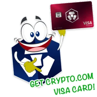 💳 GET CRYPTO.COM VISA CARD! crypto.com, cartão Visa, criptomoeda, finanças, pagamento telegram sticker