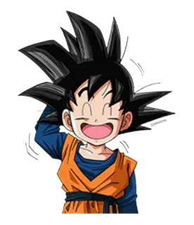 😅 Goten Dragon Ball Z Anime, Cartone animato, Dragon Ball, Goten, Personaggio telegram sticker