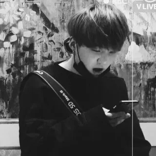 🖇 V LIVE persona, Vlive, intrattenimento, cellulare, selfie telegram sticker