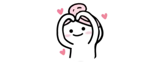✨ carino, amore, cuore, kawaii, cartone animato, adesivo whatsapp sticker