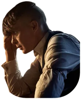 🤦‍♂️ Thomas Shelby Peaky Blinders peaky blinders, thomas shelby, cillian murphy, tv show, drama, period drama telegram sticker