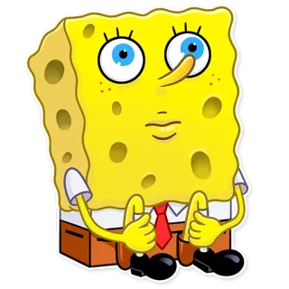 😐 Spongebob Squarepants การ์ตูน, สพันจ์บ็อบ, สพันจ์บ็อบ สแควร์แพนส์, นิคเคิลโอเดียน, ตัวละคร telegram sticker