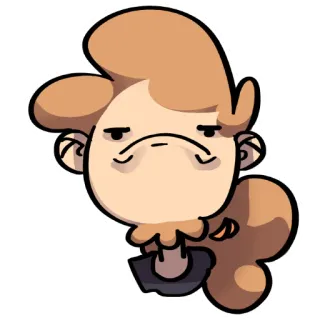 ☹ мультфильм, персонаж, иллюстрация, наклейка, искусство telegram sticker
