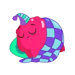😴 schlafend, süß, Cartoon, verschlafen, Tier telegram sticker