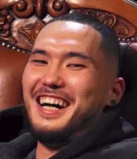 😂 人物, 男性, 笑顔, ポートレート, アジア人 telegram sticker