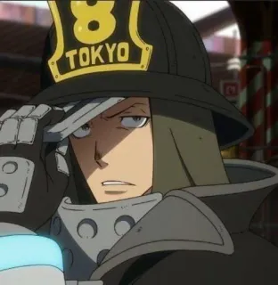 🖤 TOKYO anime, firefighter, helmet, uniform telegram sticker