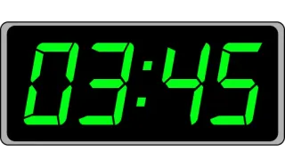 📟 03:45 clock, time, digital, hours, minutes telegram sticker
