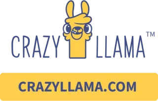 👉 CRAZYLLAMA CRAZYLLAMA.COM Lama, verrückt, Tier, Webseite, Logo, lustig telegram sticker