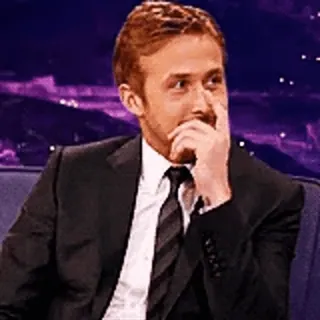 🤭 Ryan Gosling ryan gosling, acteur, meme, beroemdheid telegram sticker