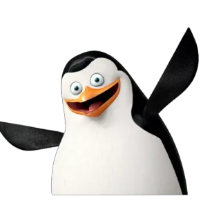 😊 Skipper Madagascar pinguino, skipper, cartone animato, madagascar, animale telegram sticker
