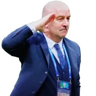 ⚽️ salut, homme, costume, formel, geste telegram sticker