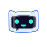 🤑 chatbot, ai, robot, cat, futuristic, technology, icon telegram sticker