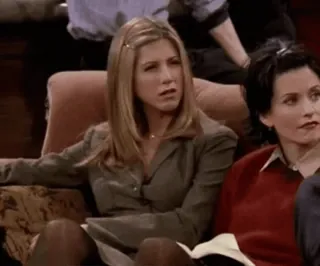 😏 Rachel Green Friends телешоу, ситком, друзья, рейчел грин, дженнифер энистон, смешной telegram sticker