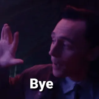 👋 Loki Bye loki, bye, farewell, goodbye, marvel telegram sticker
